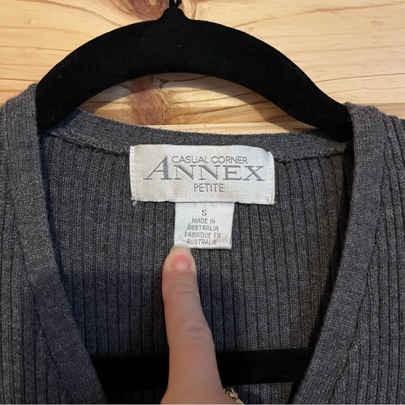 Casual Corner Annex Button Front Sweater - Picture 4 of 5